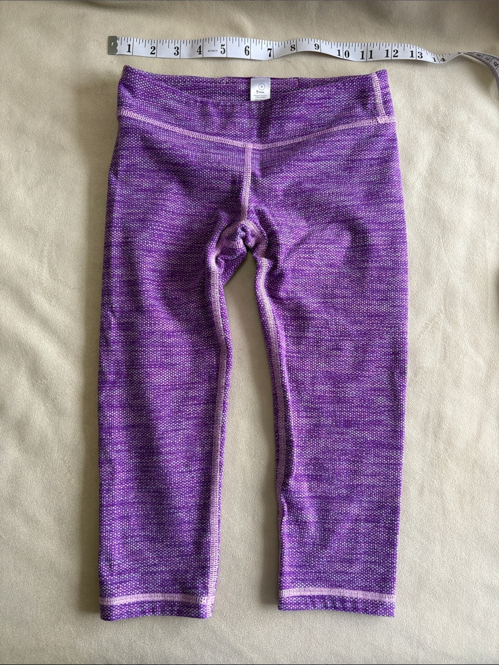 Ivivva Purple Active Capris Leggings size 8 girls